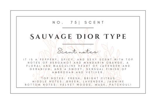#75- Sauvage (Dior Type) Pre-scented beads