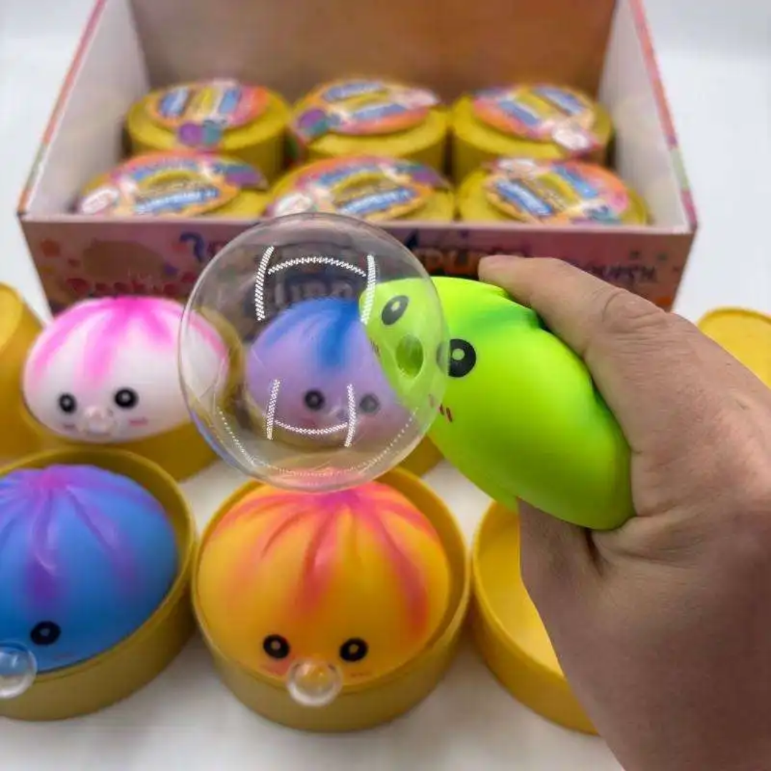 Bubble Blowing Dumpling Pre-order: ARRIVES around JUNE 19TH: Fun booth fillers: Fun Sensory dumpling toys: Colors will be sent at random