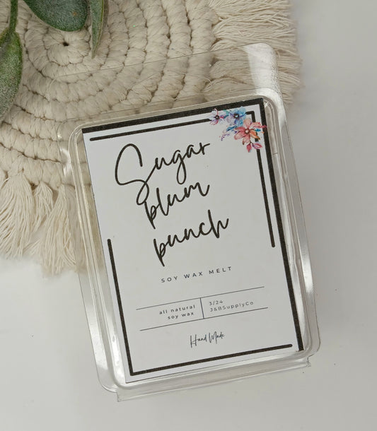 Sugar Plum Punch Scented 2.5oz Soy Wax Melt Bar- *wholesale available, read description*