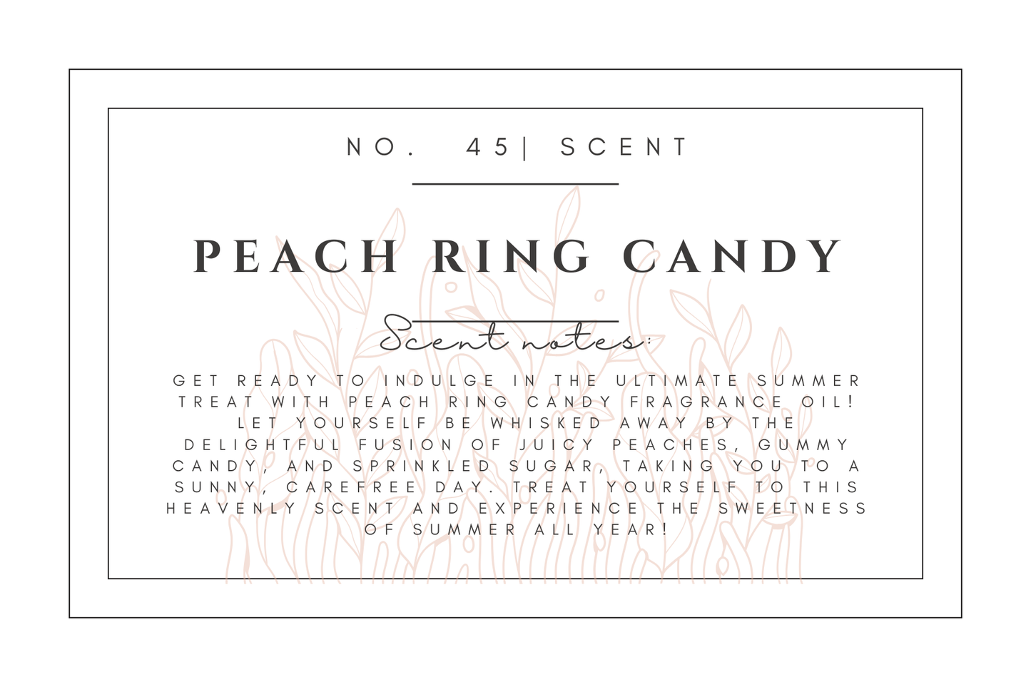 #45- Peach Ring Candy Pre-scented beads