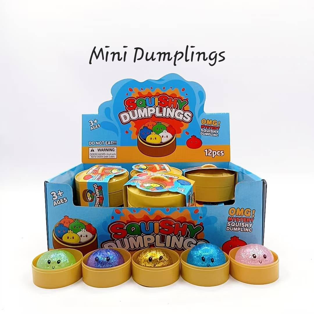 Mini Glitter Dumpling squishy's : RTS Fun booth fillers