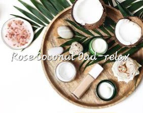 #22- Rose Coconut Oud-relax Premium scented beads