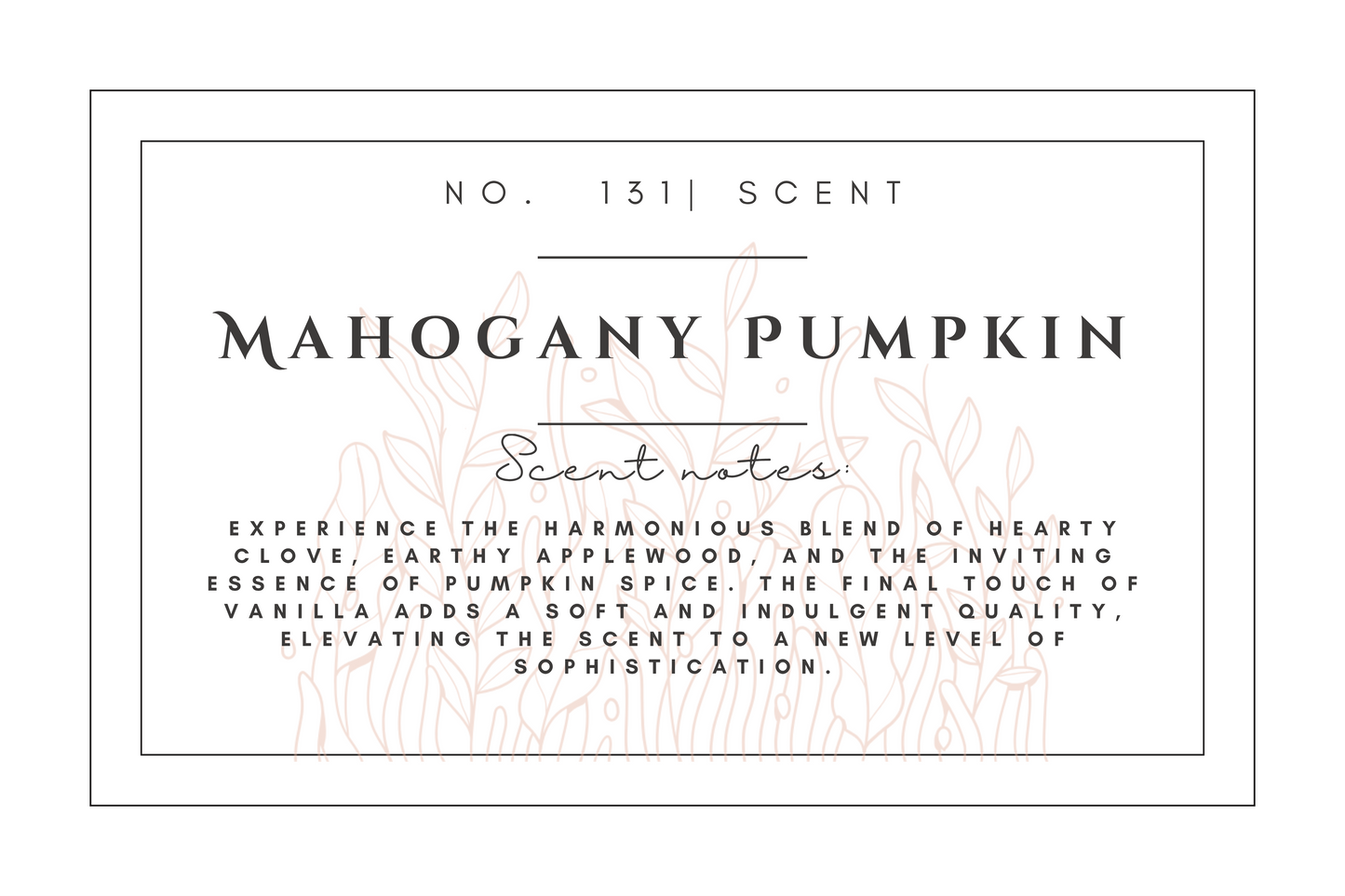 #131 Mahogany pumpkin premium scented beads