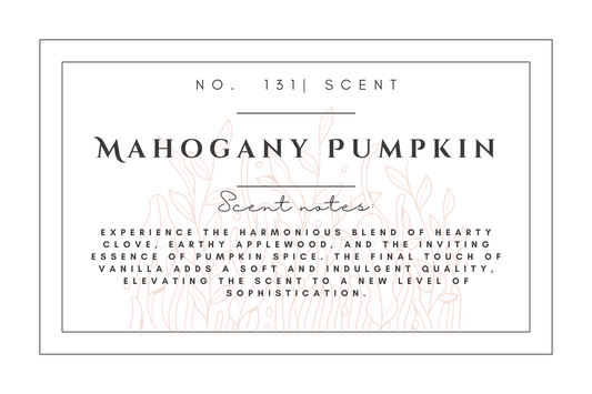 #131 Mahogany pumpkin premium scented beads