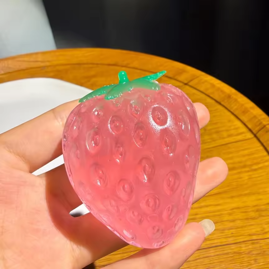Strawberry Squishy Pre-order: ARRIVES around MAY 27TH: Fun booth fillers: Sensory toys