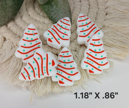 Christmas tree cake focal bead