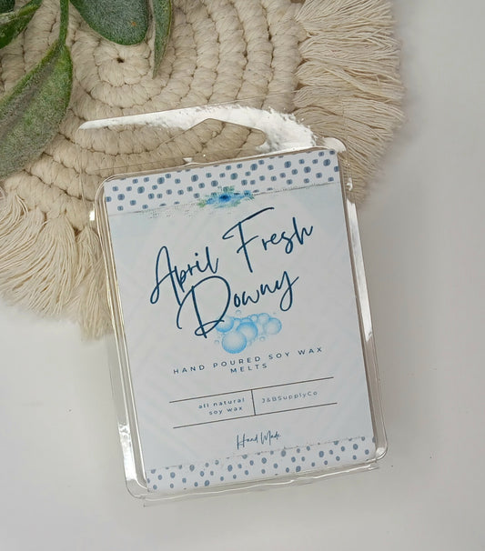 April Fresh Downy Scented 2.5oz Soy Wax Melt Bar- *wholesale available, read description*