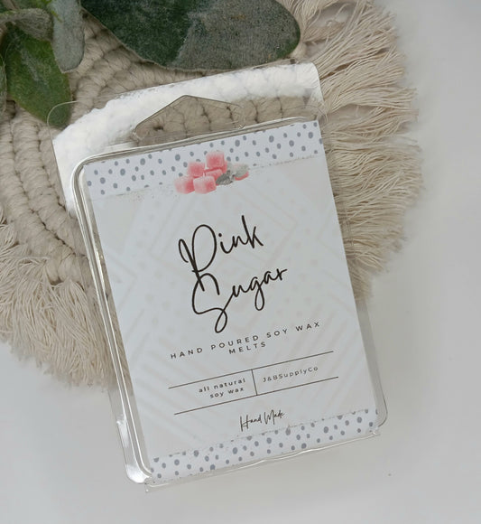Pink Sugar Scented 2.5oz Soy Wax Melt Bar **wholesale available, read description**