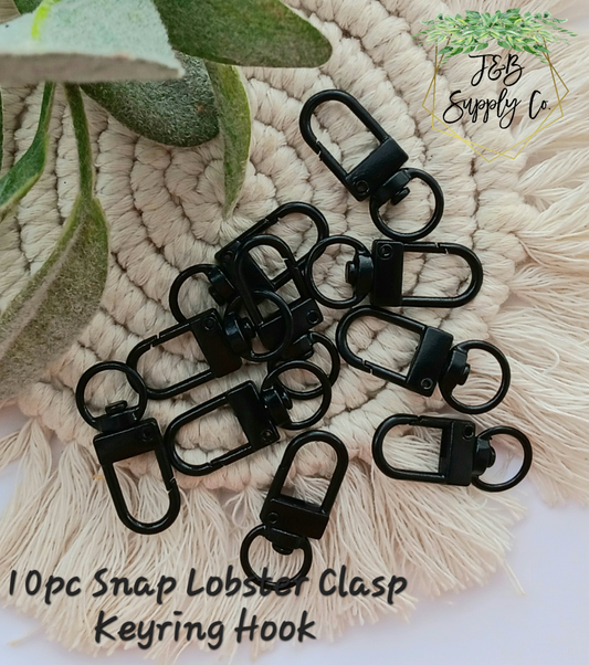 10pc Snap lobster clasp keychain hook