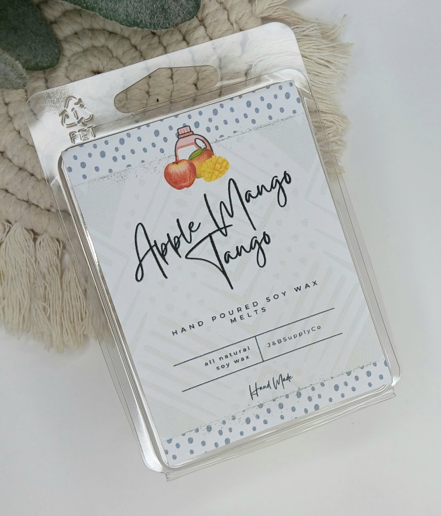 Apple Mango Tango Scented 2.5oz Soy Wax Melt Bar- *wholesale available, read description*