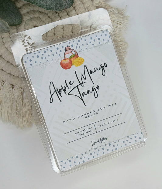Apple Mango Tango Scented 2.5oz Soy Wax Melt Bar- *wholesale available, read description*