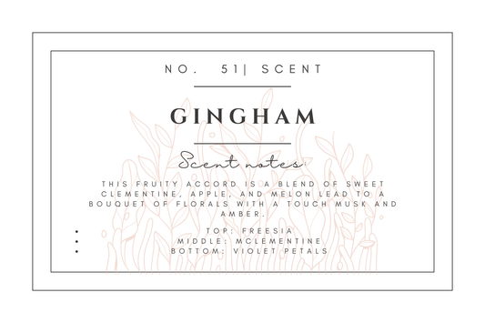#51- Gingham Pre-scented beads