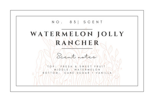 #83- Watermelon Jolly Rancher Pre-scented beads