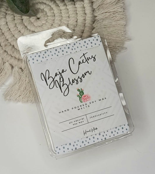 Baja Cactus Blossom Scented 2.5oz Soy Wax Melt Bar- *wholesale available, read description*