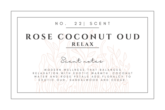 #22- Rose Coconut Oud-relax Premium scented beads
