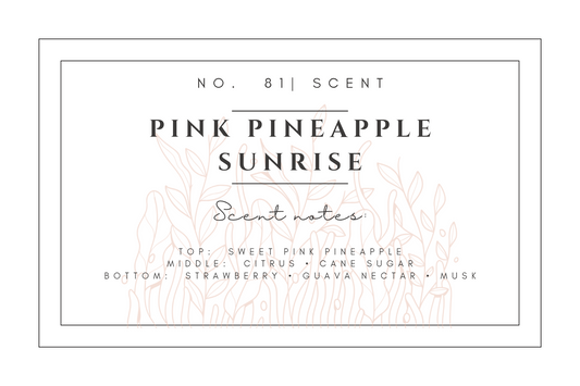 #81- Pink Pineapple Sunrise Pre-scented beads