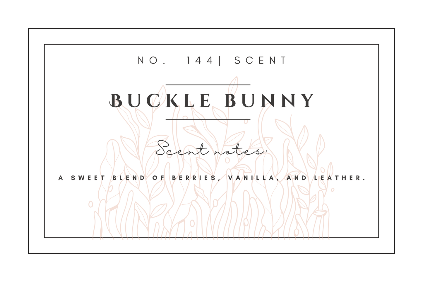 #144 Buckle Bunny premium scented beads