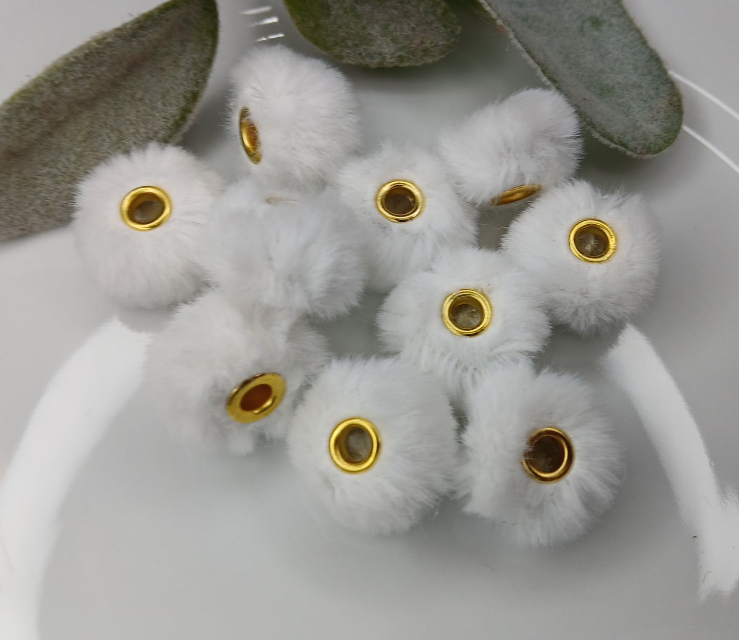10pc Plush Furry Beads- 20mm bubblegum beads- Bead Making- Freshie Hangers
