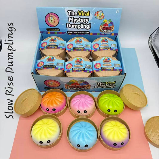 Slow Rise(JUST LIKE THE BUTTER SQUISHY'S) :Two Tone Dumpling squishy's: RTS Fun booth fillers