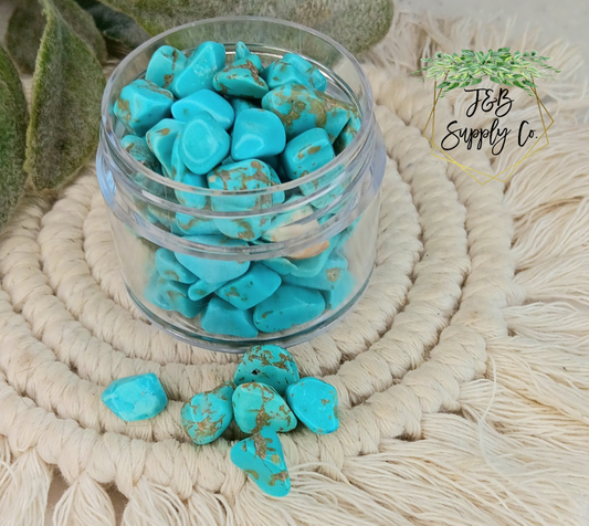 2oz small turqoise stones