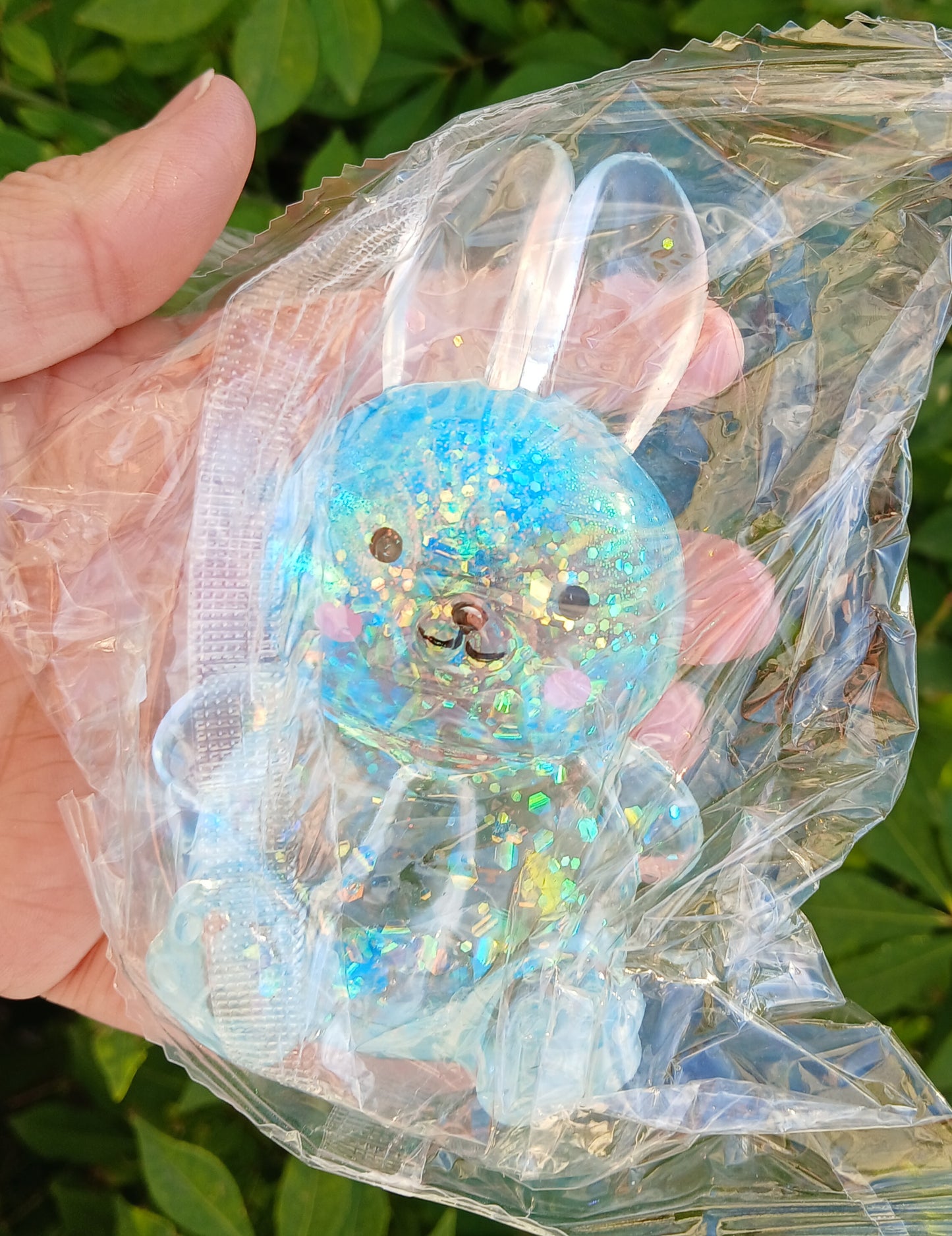 Glitter Bunny Maltose Squishy: READY TO SHIP: Fun booth fillers: Sensory Toys