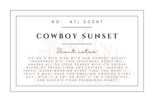 #47- Cowboy Sunset Pre-scented beads