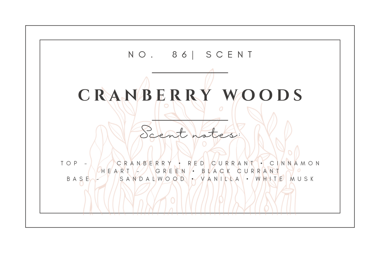#86- Cranberry Woods Pre-scented beads