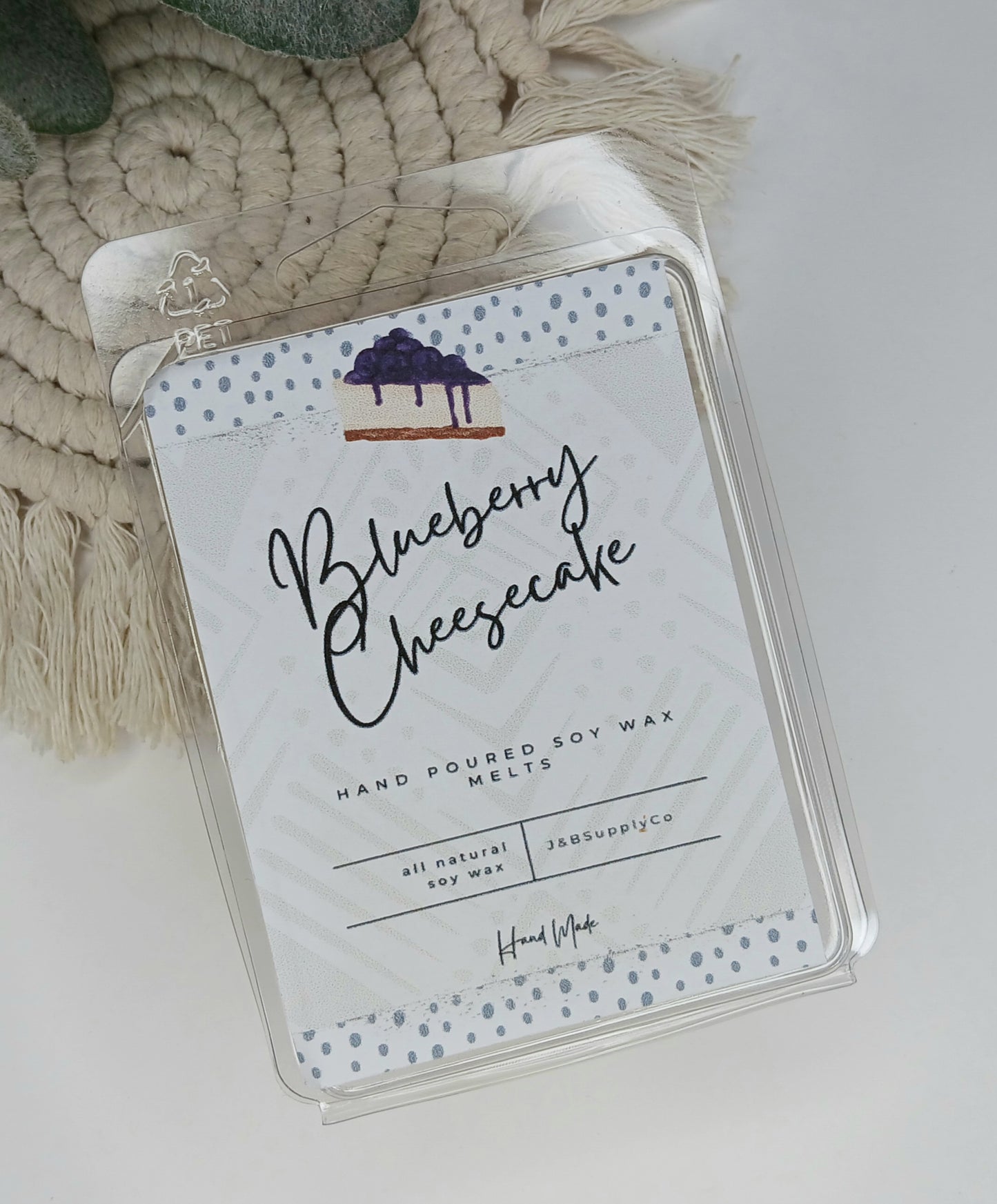 Blueberry Cheesecake Scented 2.5oz Soy Wax Melt Bar