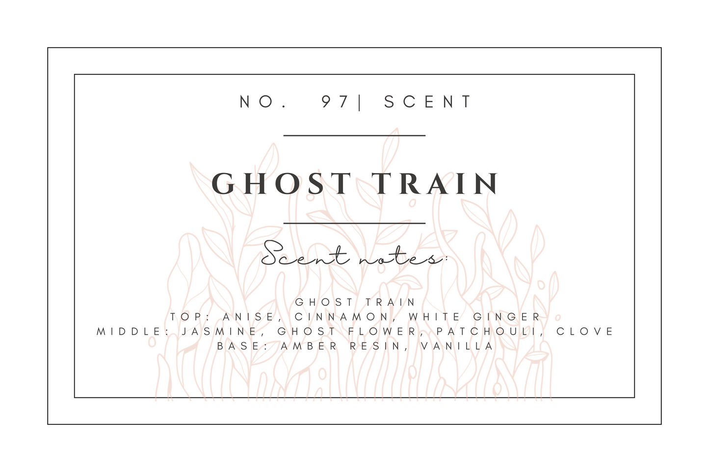 #97 Ghost Train premium scented beads