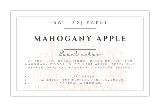 #52- Mahogany Apple Pre-scented beads