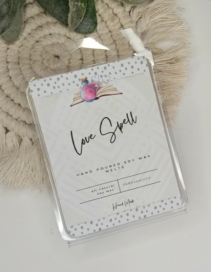 Love Spell Scented 2.5oz Soy Wax Melt Bar **wholesale available, read description**