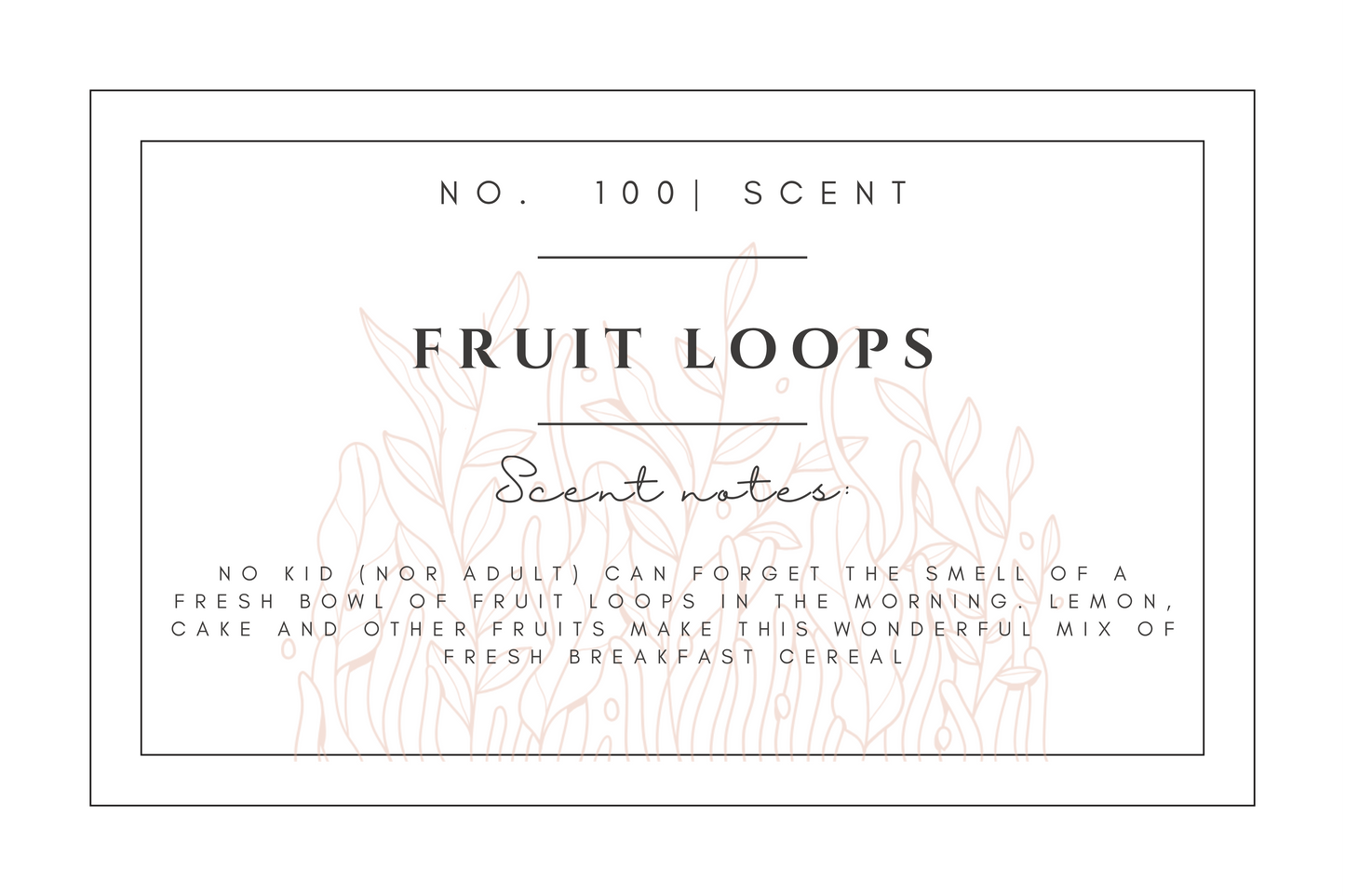 #100 Fruit Loops premium scented beads