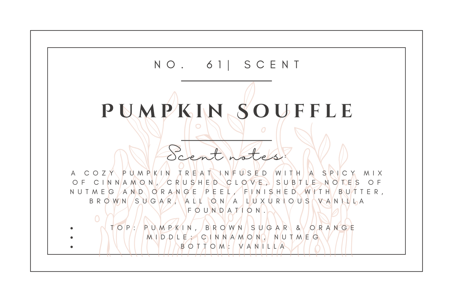#61- Pumpkin Souffle Pre-scented beads