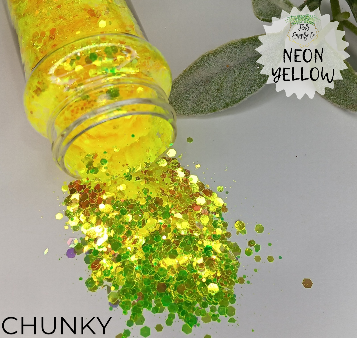 1.5oz Neon Chunky Glitter