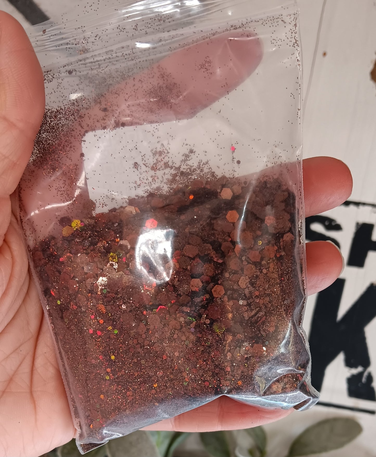 1.5oz Chocolate Bar Chunky Glitter