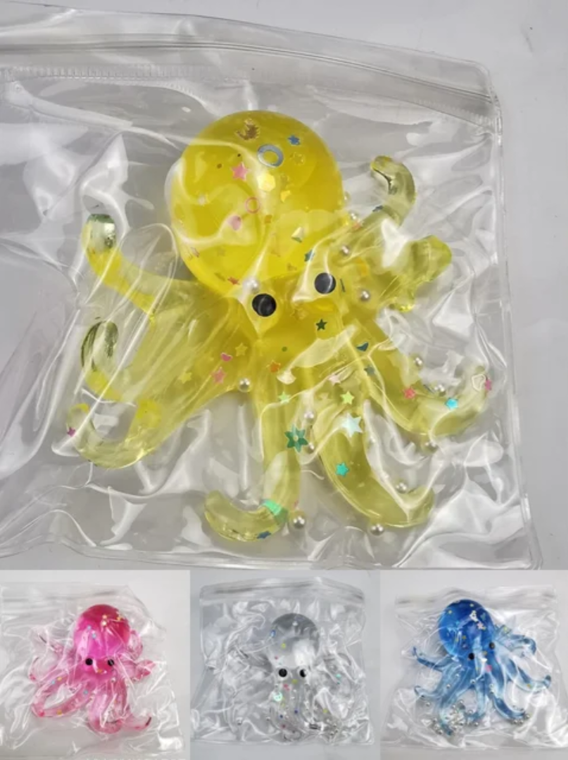 Octopus Squish: READY TO SHIP: Fun booth fillers: Fun Sensory toys: Colors will be sent at random