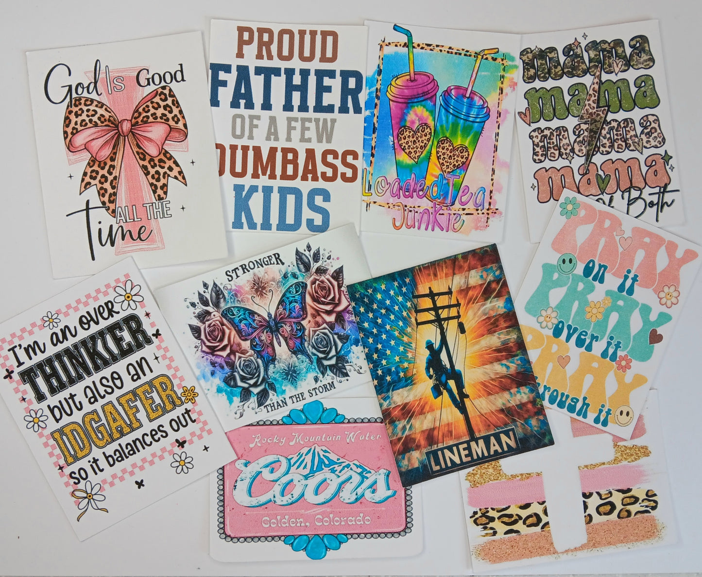 10pc rectangle cardstock cutouts- leave measurements in notes at checkout