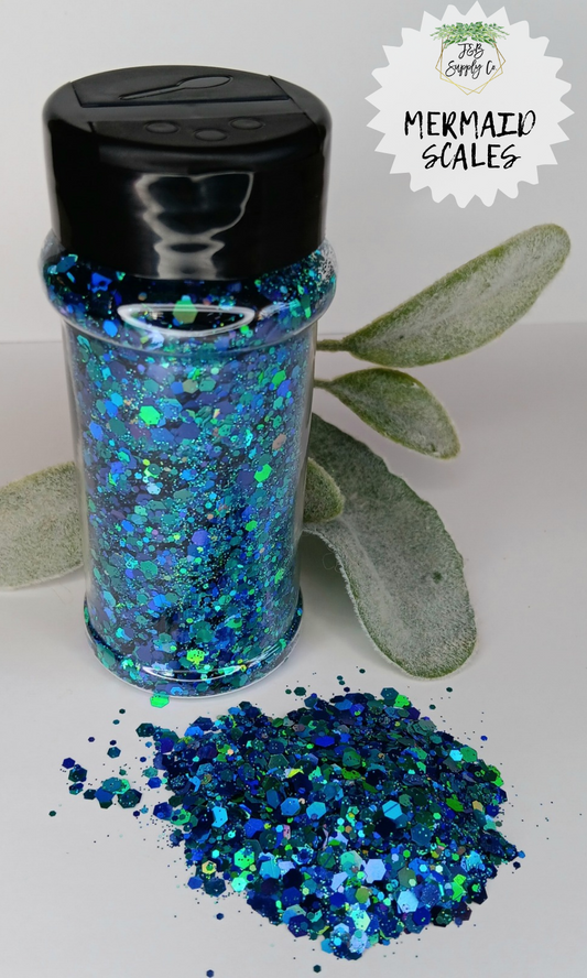 1.5oz Mermaid Scales Chunky Glitter