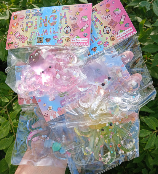 Octopus Squish: READY TO SHIP: Fun booth fillers: Fun Sensory toys: Colors will be sent at random