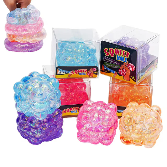 Bumpy Glitter Cube Squishy Pre-order: ARRIVES around JUNE 19TH: Fun booth fillers: Fun Sensory toys: Colors will be sent at random