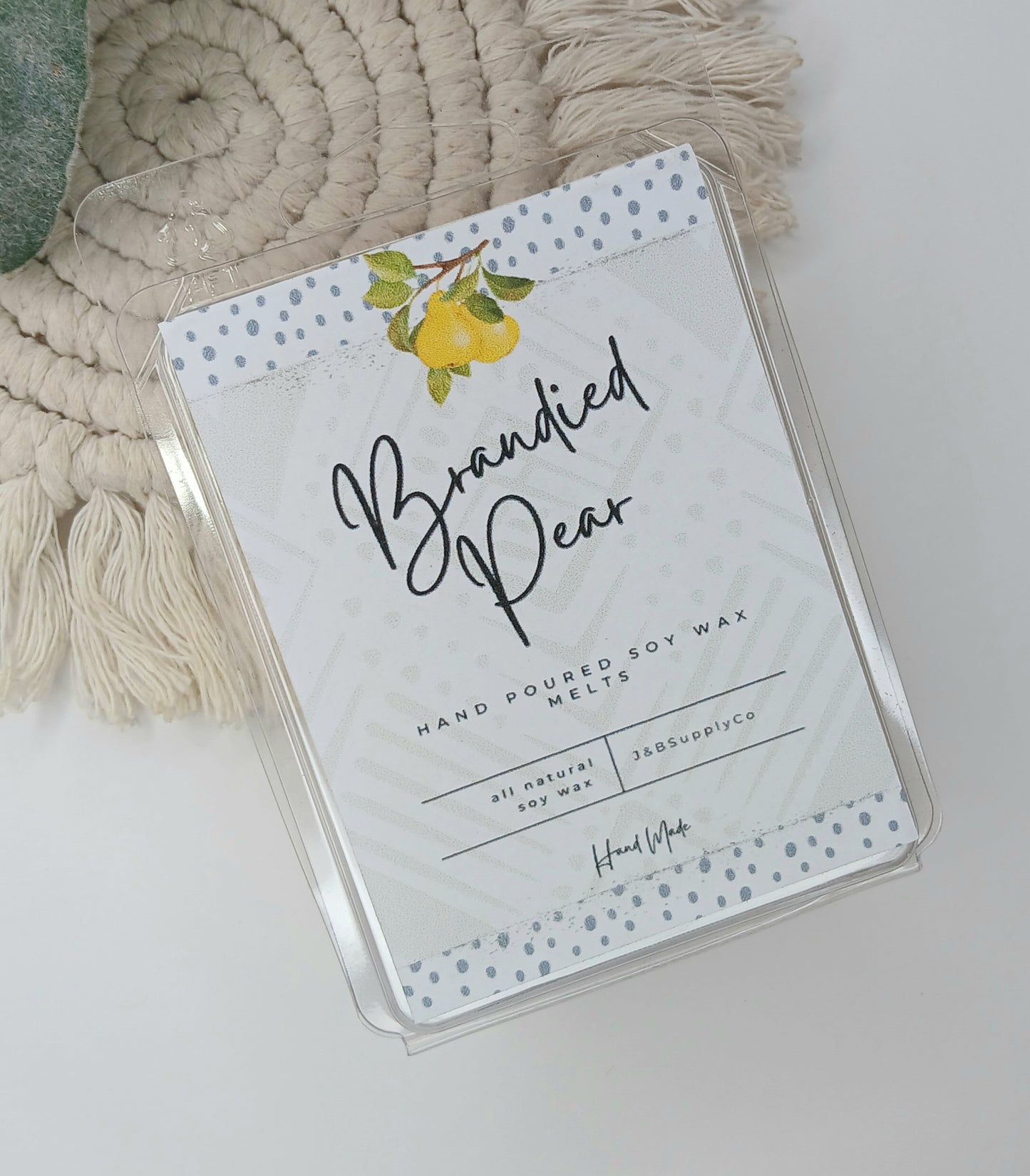 Brandied Pear Scented 2.5oz Soy Wax Melt Bar