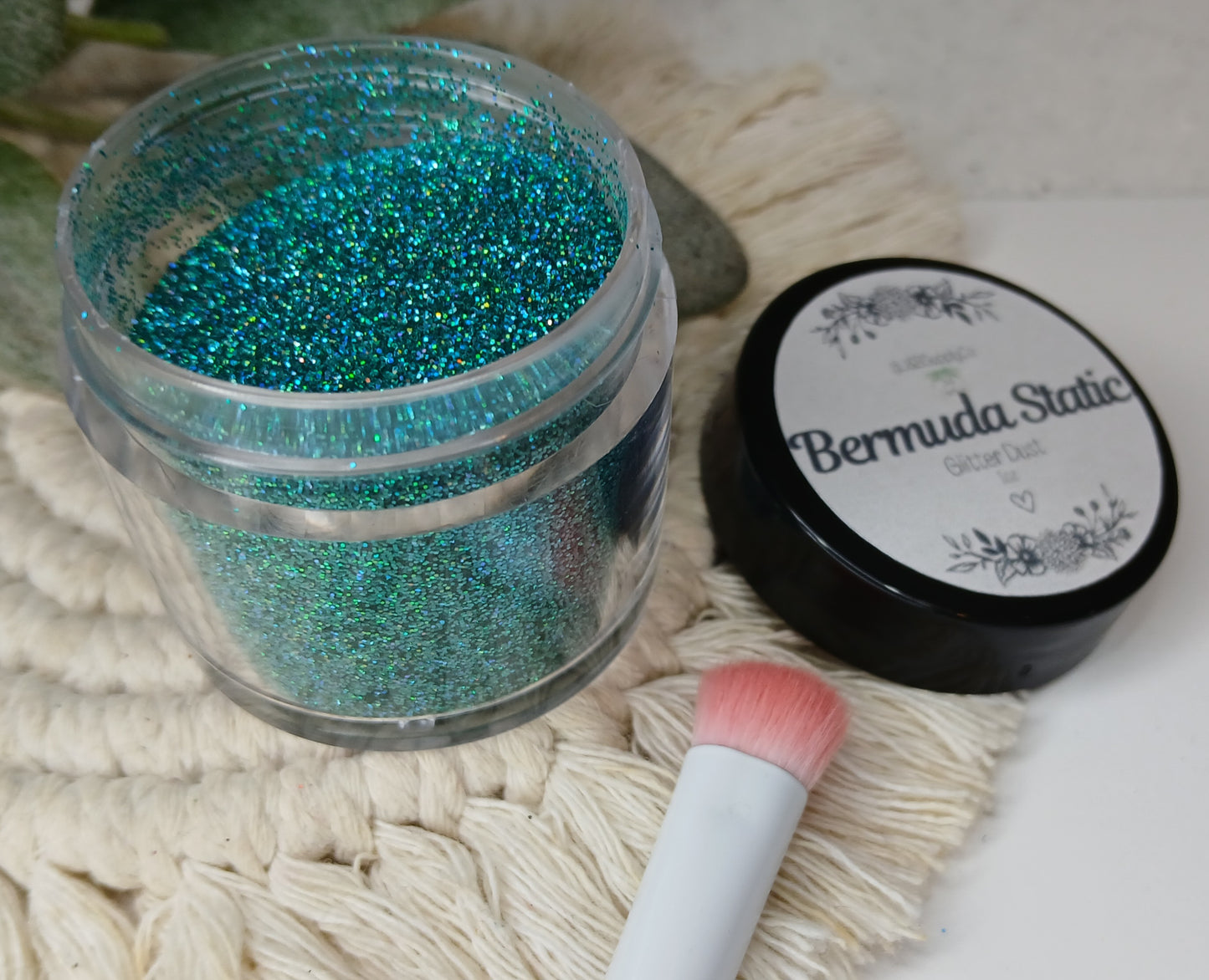 Bermuda Static glitter dust - holographic shimmer - 1/128 (.2mm)