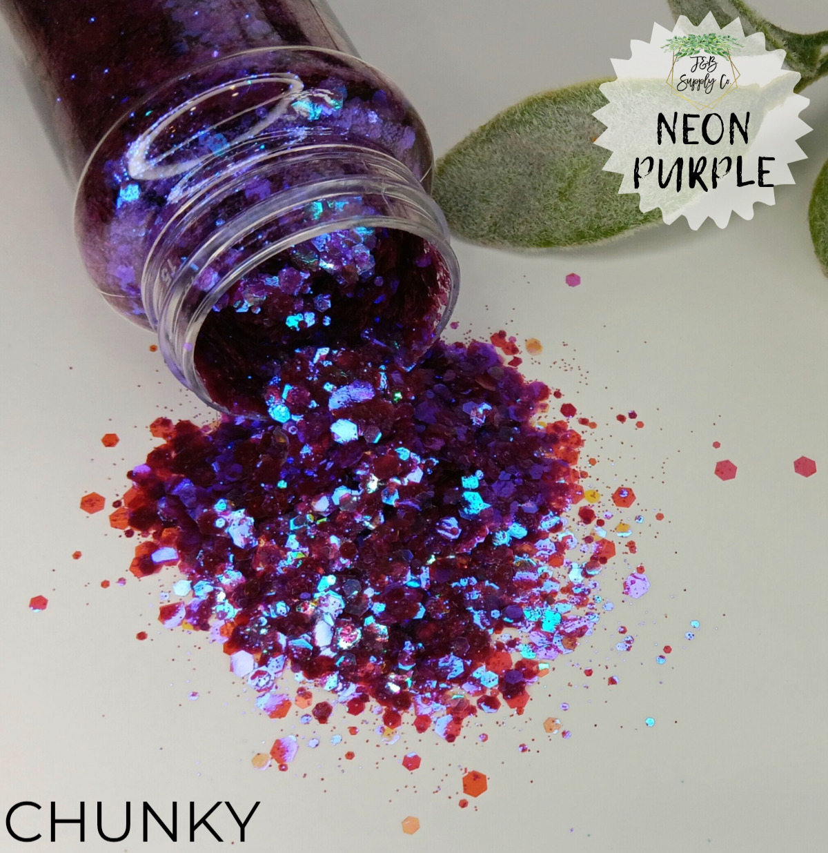1.5oz Neon Chunky Glitter