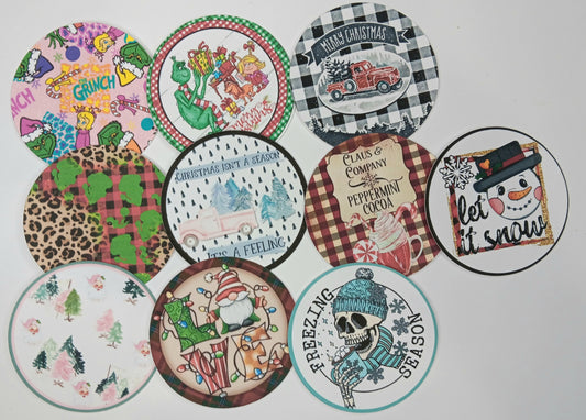 10pc circle cardstock cut-outs