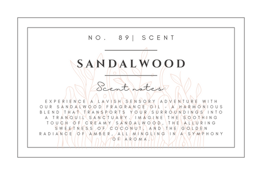 #89- Sandalwood Pre-scented beads