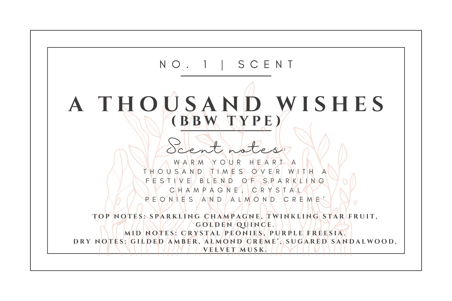 #1- A Thousand Wishes Premium scented beads