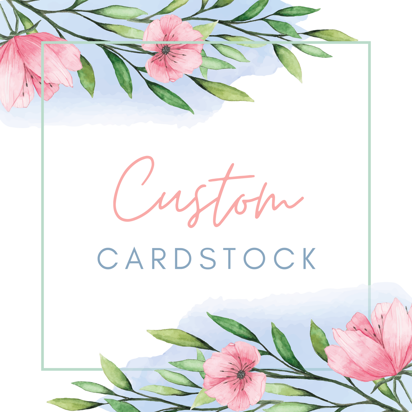 Custom design circle cardstock cut-outs