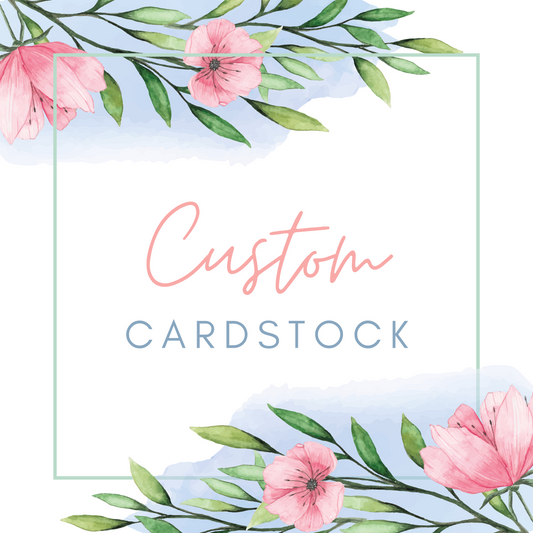 Custom design circle cardstock cut-outs