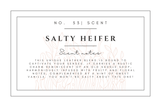 #53- Salty Heifer Pre-scented beads