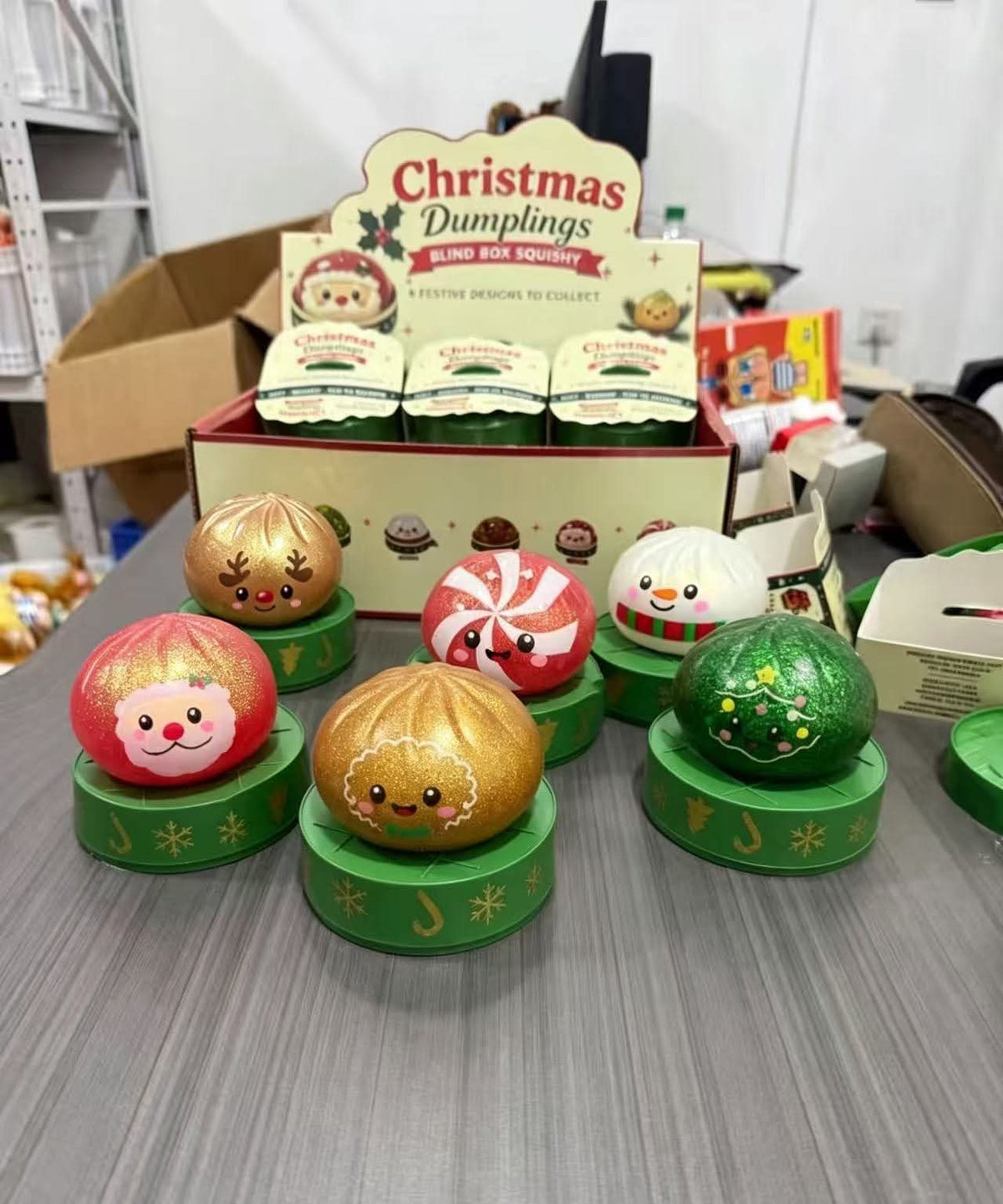 Christmas dumpling squishy's Pre-order: ARRIVES around SEPTEMBER 26TH: Sent at random: Fun booth fillers